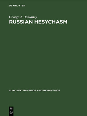 cover image of Russian hesychasm